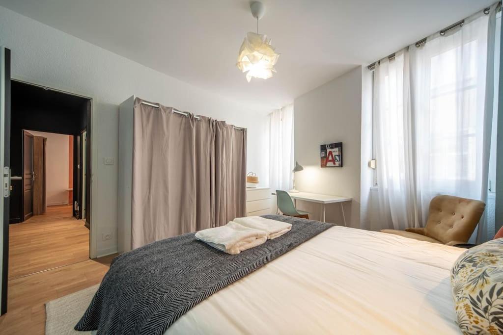 Macon Cozy / Appartement Central 100M² / 8 Pers Mâcon Exterior foto