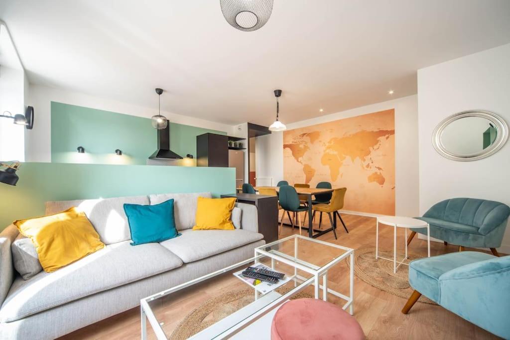 Macon Cozy / Appartement Central 100M² / 8 Pers Mâcon Exterior foto